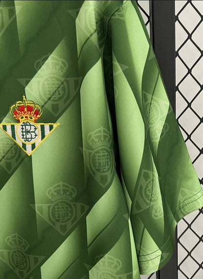 Real Betis 91-92 Away Retro Shirt sleeve