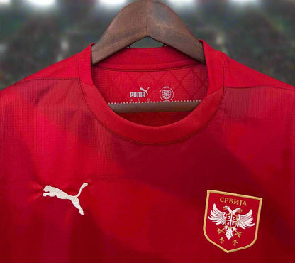 Serbia 24-25 Home Shirt collar