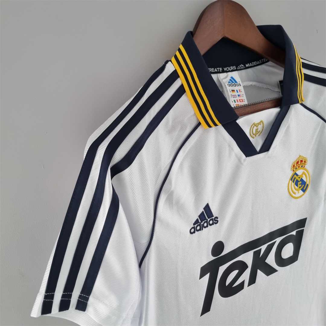 Real Madrid 98-00 Home Retro Shirt side