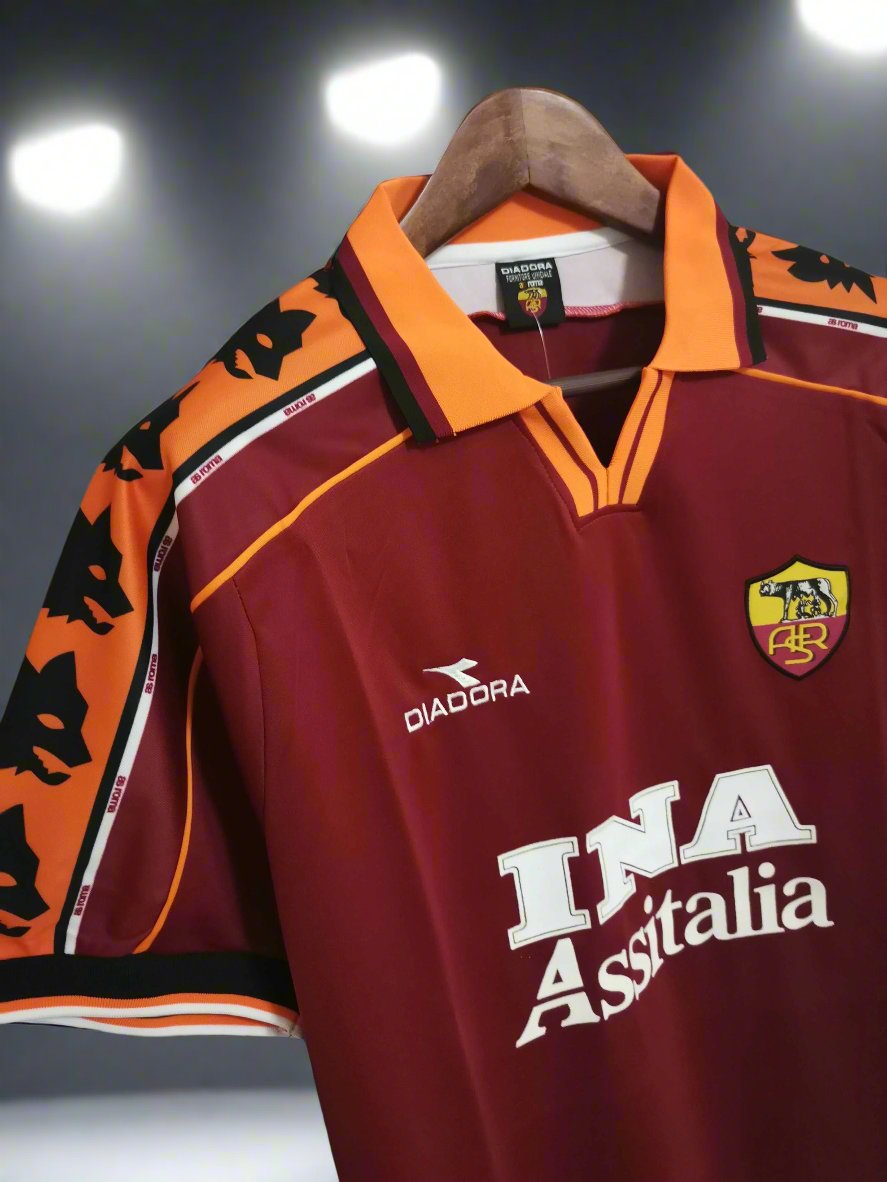 Roma 98-99 Home Retro Shirt sponsor