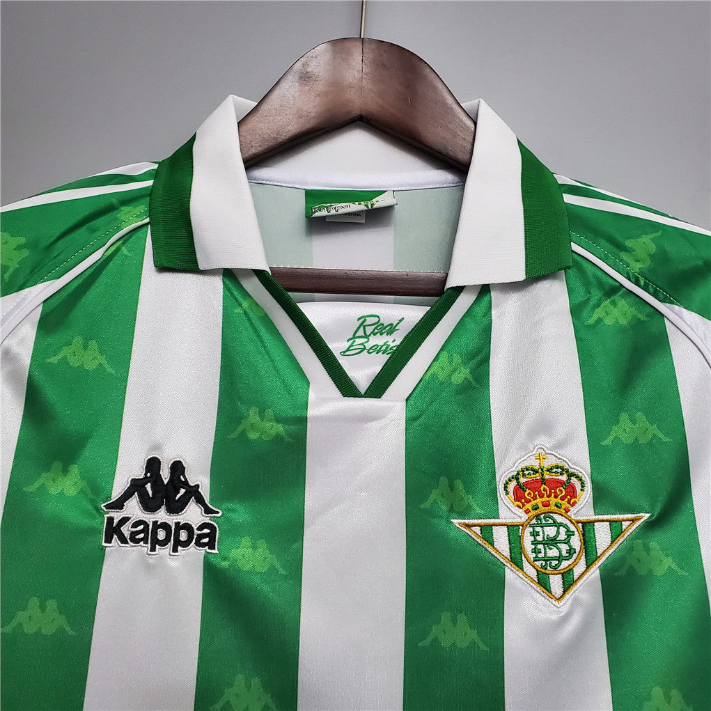 Real Betis 95-96 Home Retro Shirt neck