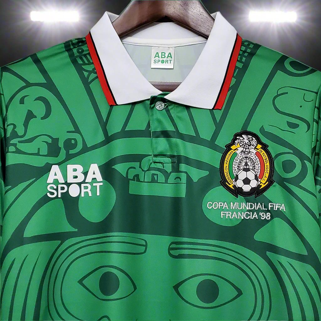 Mexico 98-99 Home Retro Shirt design