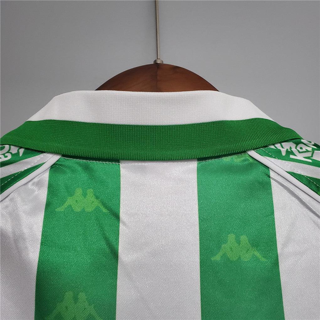 Real Betis 95-96 Home Retro Shirt collar