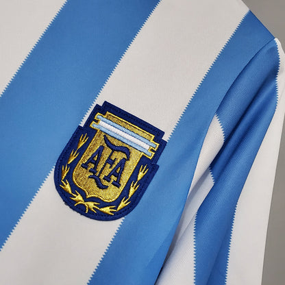 Argentina 86-90 Home Retro Shirt crest