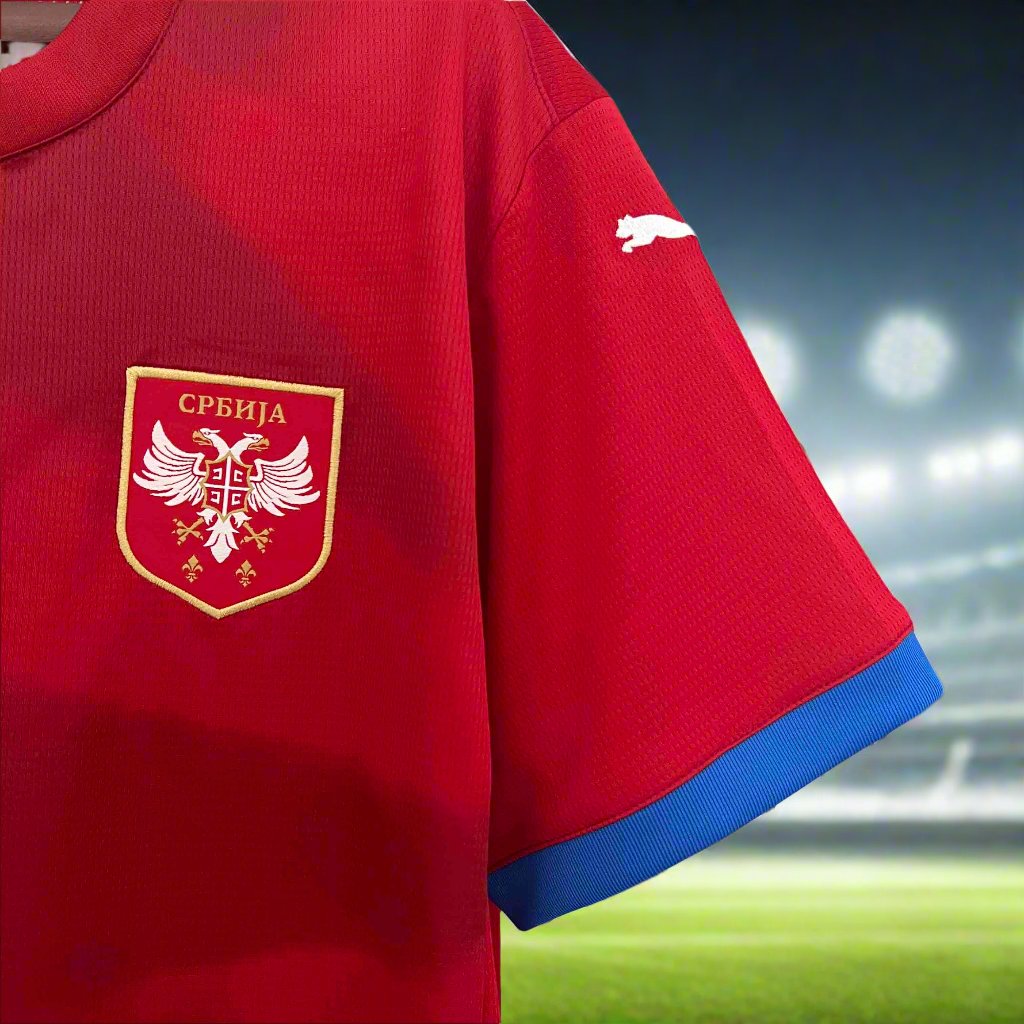 Serbia 24-25 Home Shirt sleeve