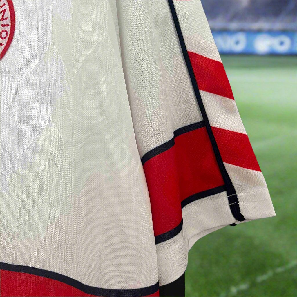 Denmark 88-90 Away Retro Shirt sleeve