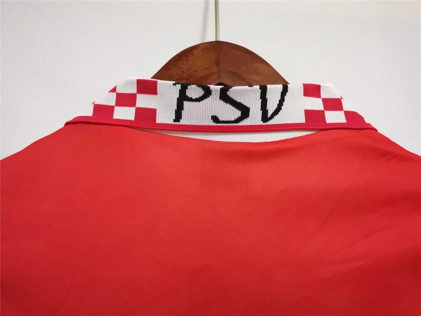 PSV Eindhoven 95-96 Home Retro Shirt collar