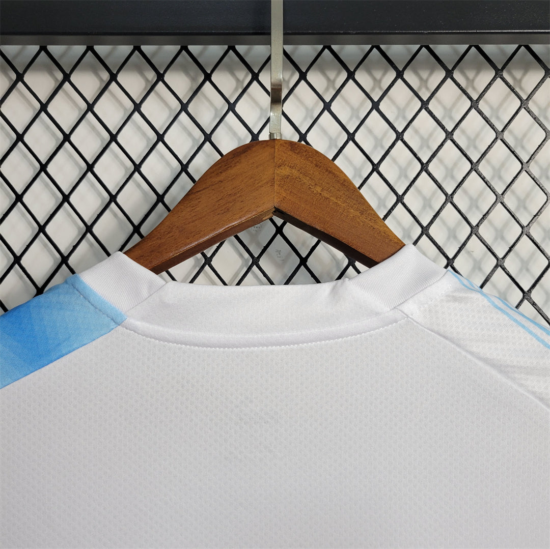 Olympique Marseille 22-23 Home Anniversary Shirt collar