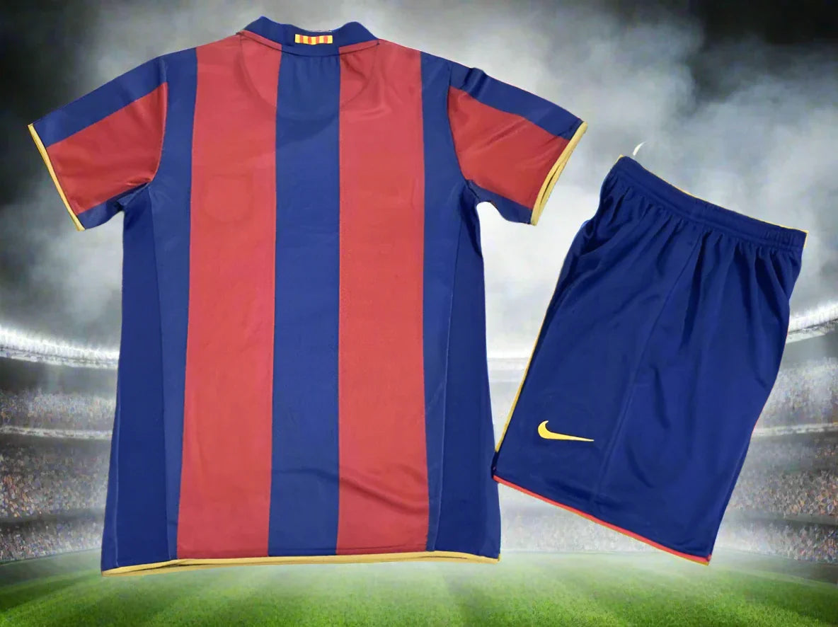 Barcelona Kids 07-08 Home Retro Kit rear