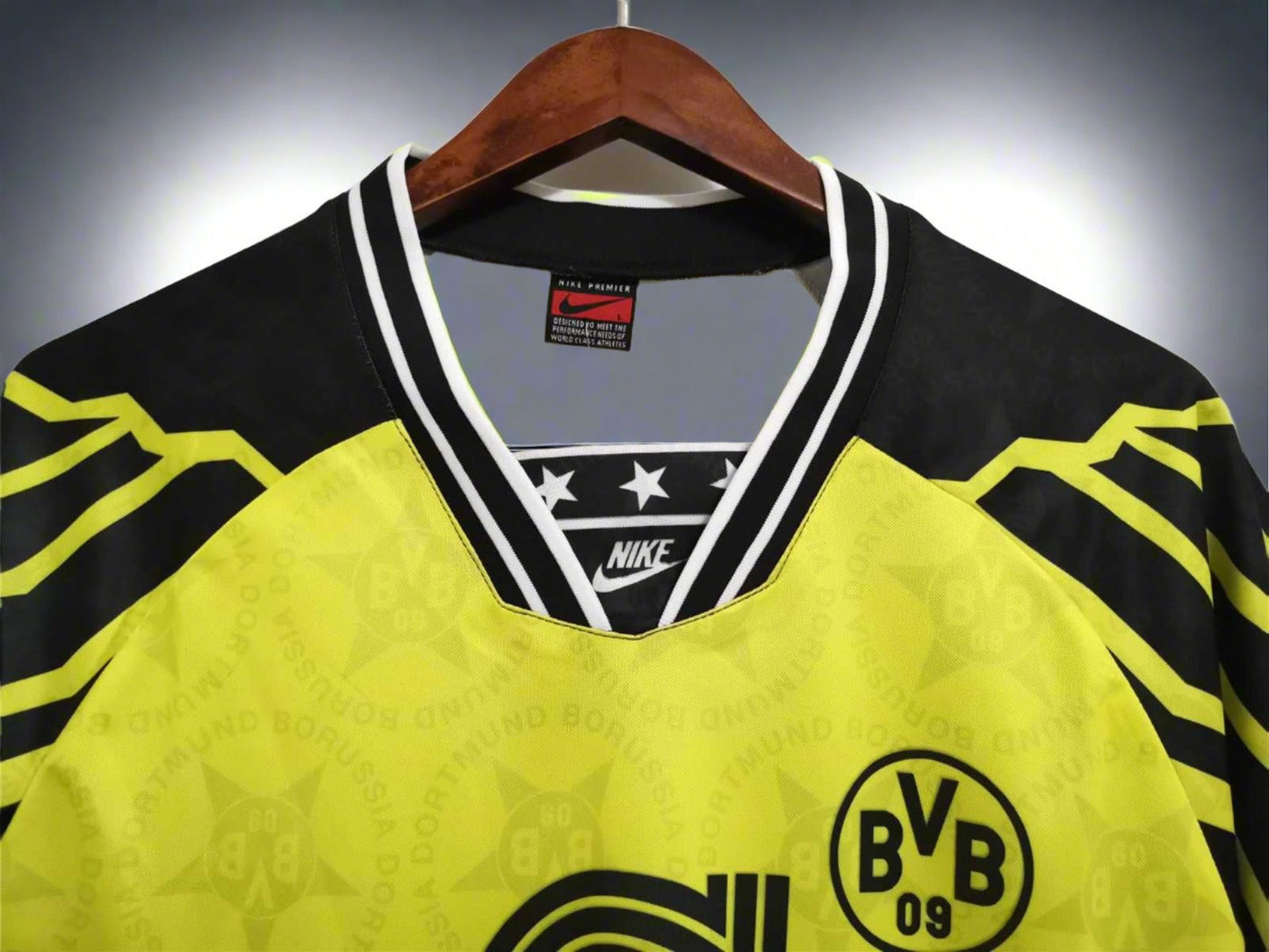 Borussia Dortmund 94-95 Home Retro Shirt collar