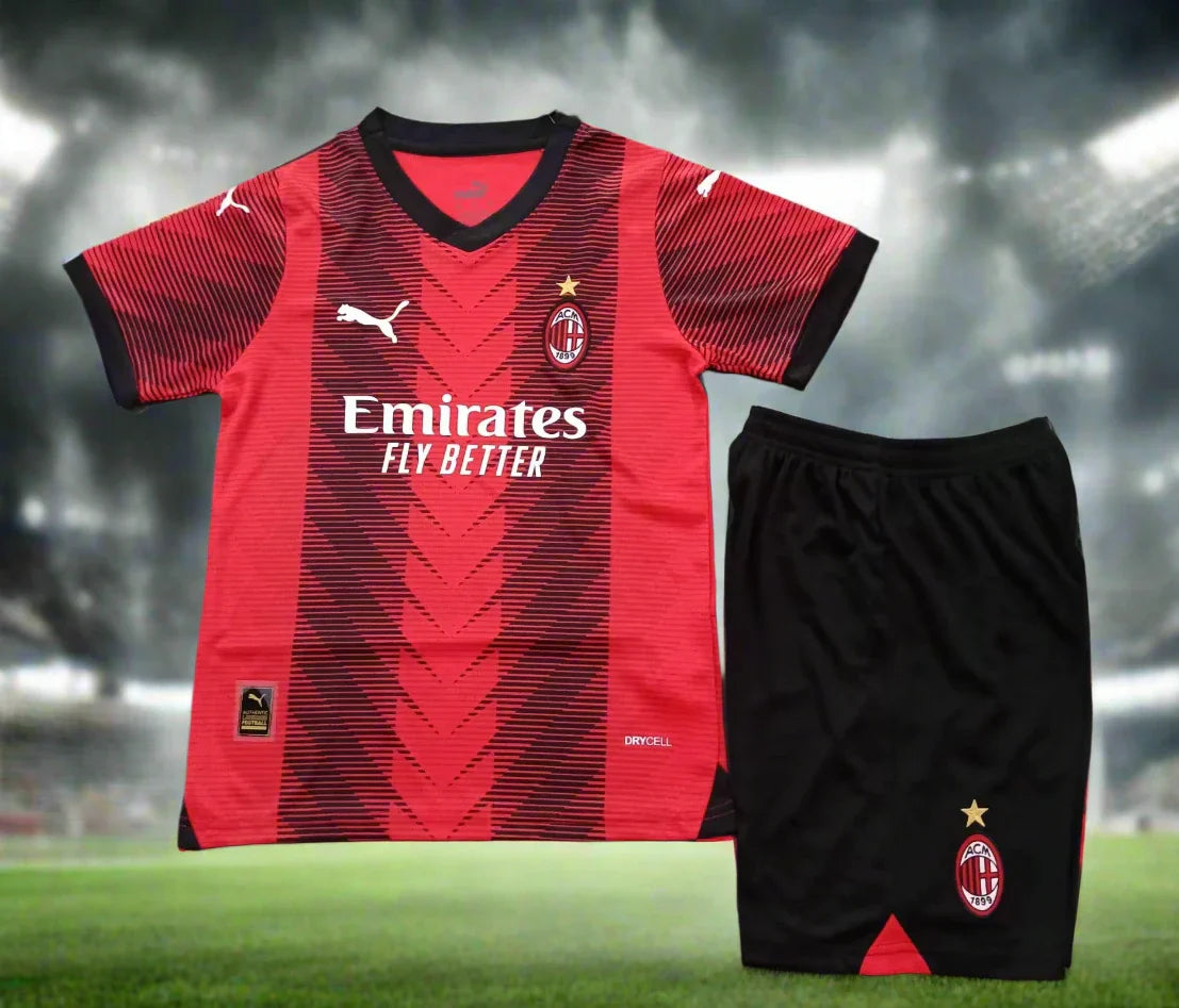 AC Milan Kids 23-24 Home Kit