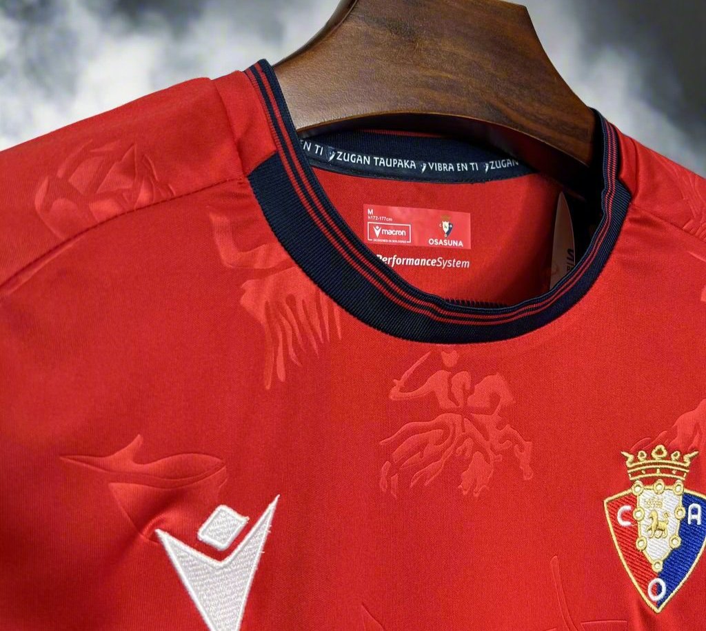 Osasuna 24-25 Home Shirt collar