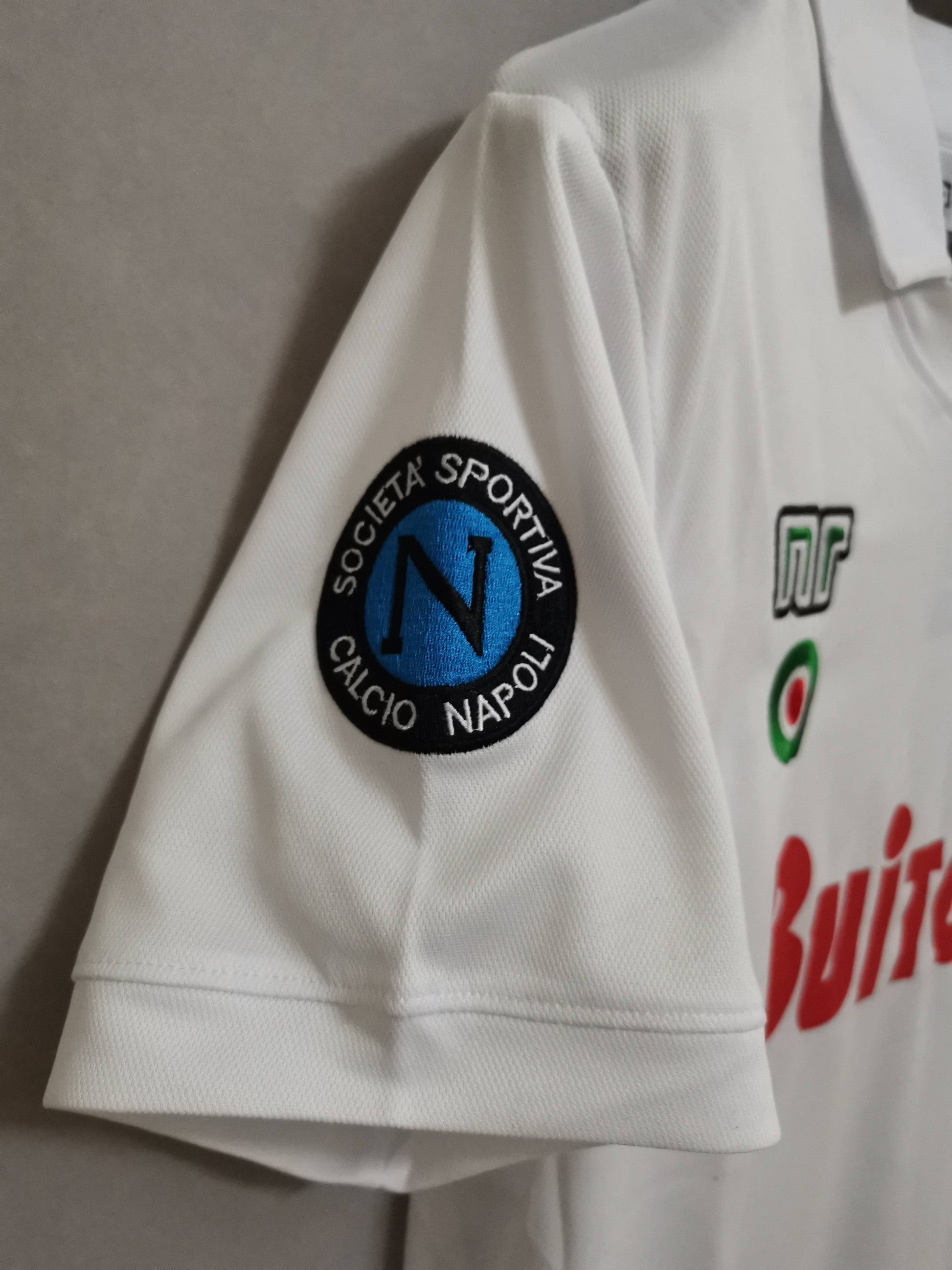 SSC Napoli 87-88 Retro Away Shirt crest