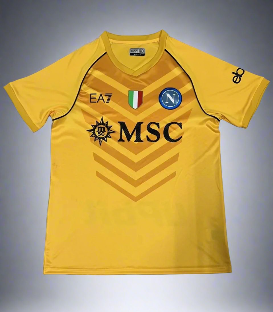 SSC Napoli 23-24 Goalkeeper Yellow Shirt front