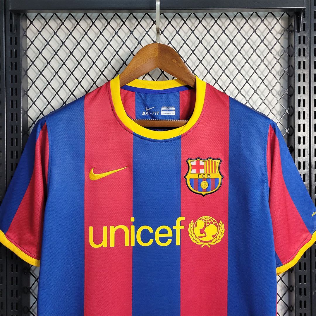 Barcelona 10-11 Home Retro Shirt front