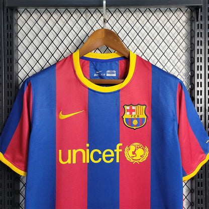 Barcelona 10-11 Home Retro Shirt front