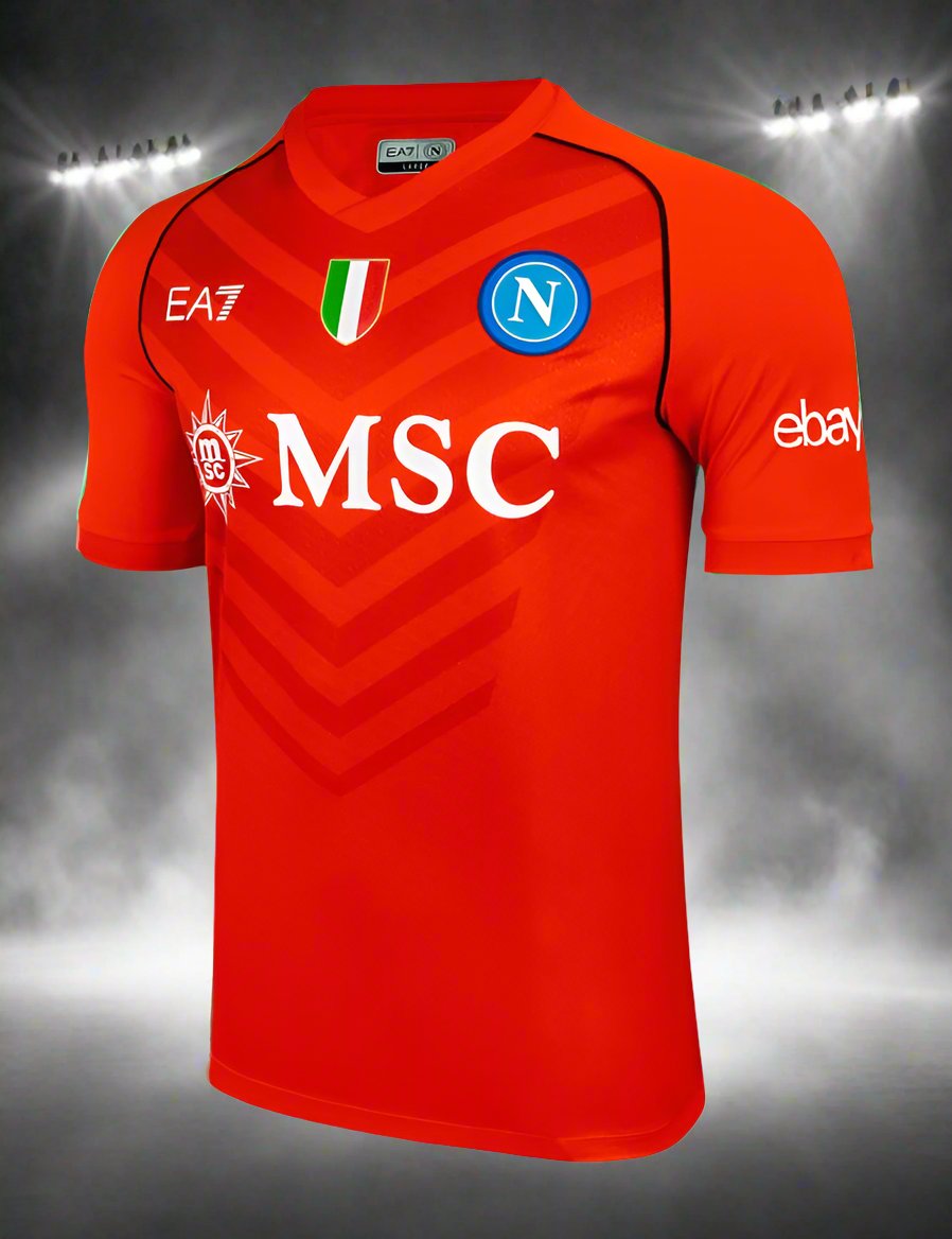 SSC Napoli 23-24 Goalkeeper Red Shirt side