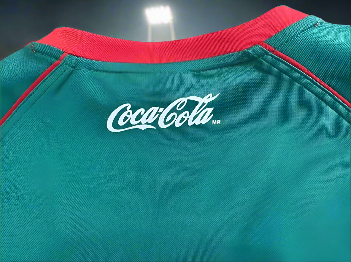 Mexico 02-03 Home Retro Shirt collar