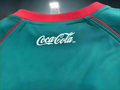 Mexico 02-03 Home Retro Shirt collar