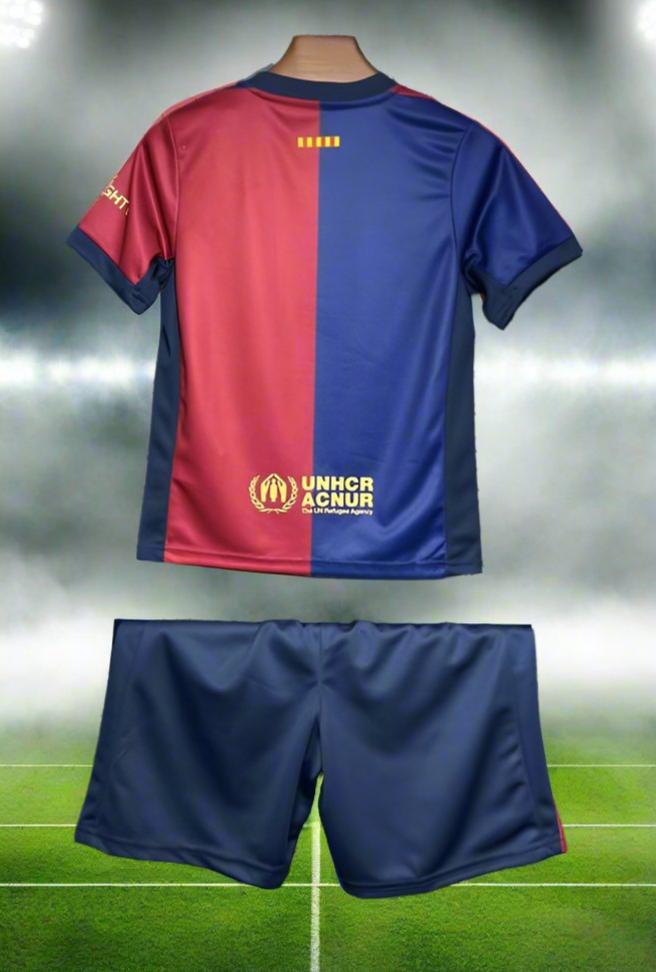 Barcelona Kids 24-25 Home Kit (New Sponsor Logo) rear