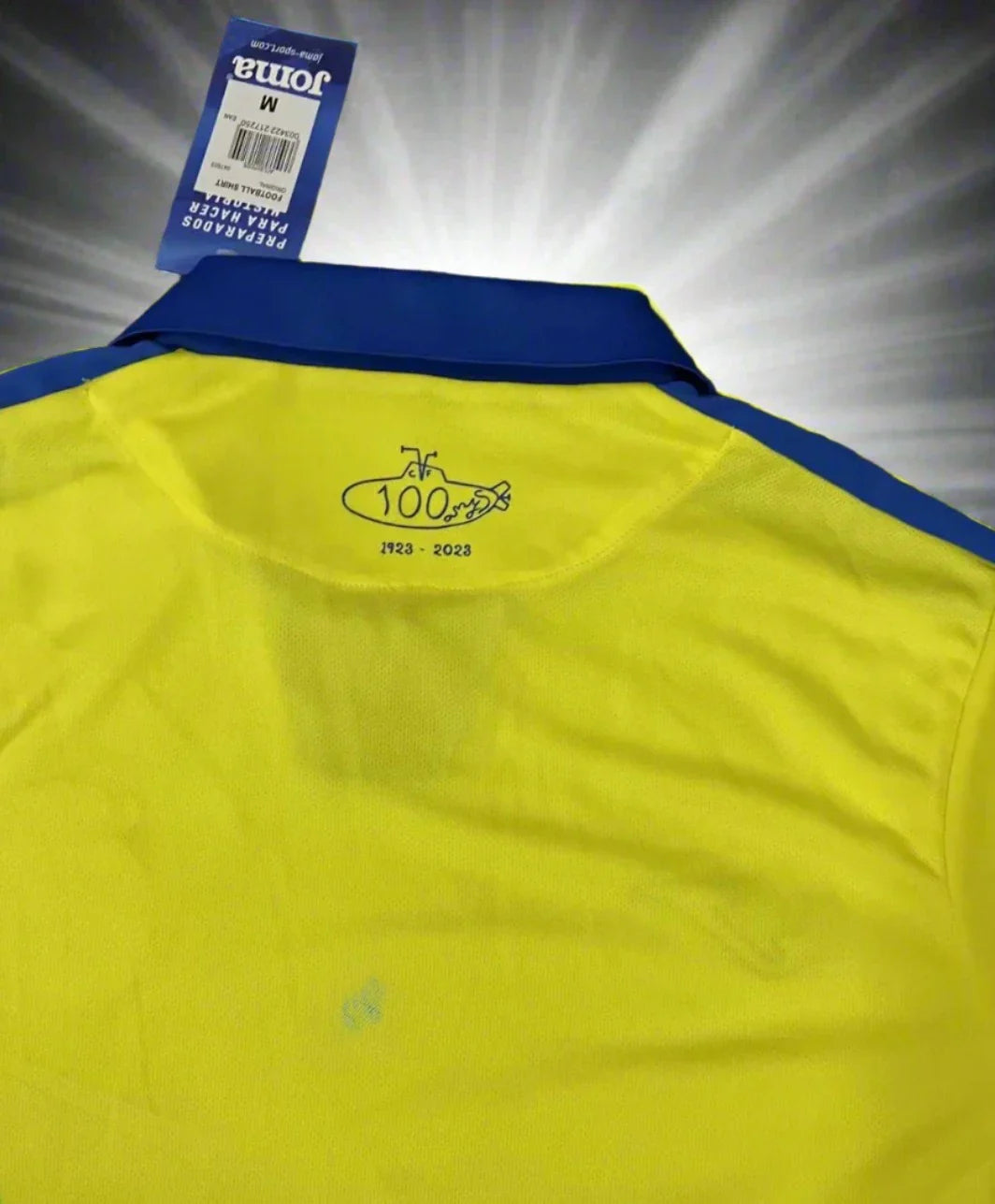 Villareal 22-23 Anniversary Shirt collar