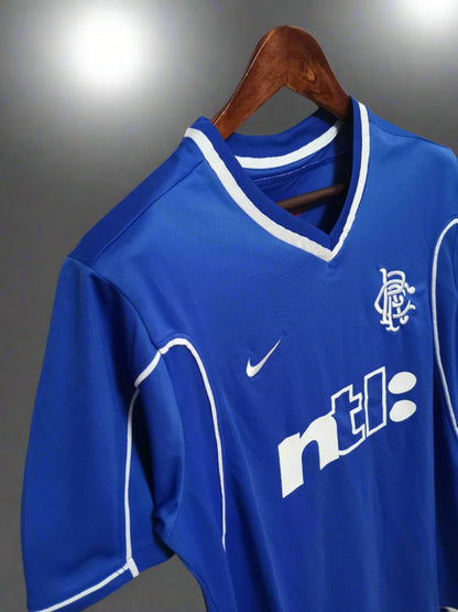 Rangers  99-01 Home Retro Shirt side