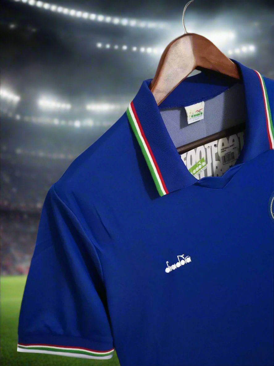 Italy 90-92 Home Retro Shirt side