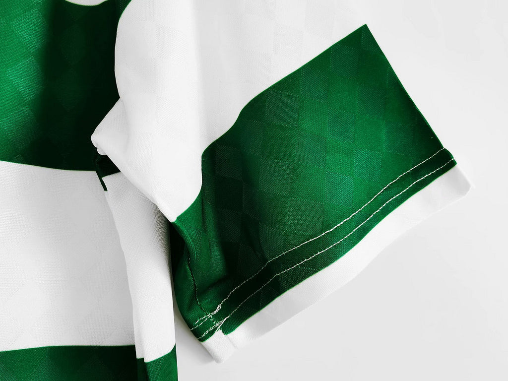 Celtic 87-88 Home Centenary Retro Shirt sleeve