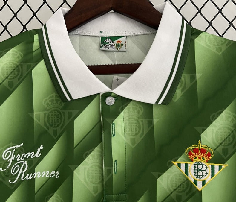 Real Betis 91-92 Away Retro Shirt neck