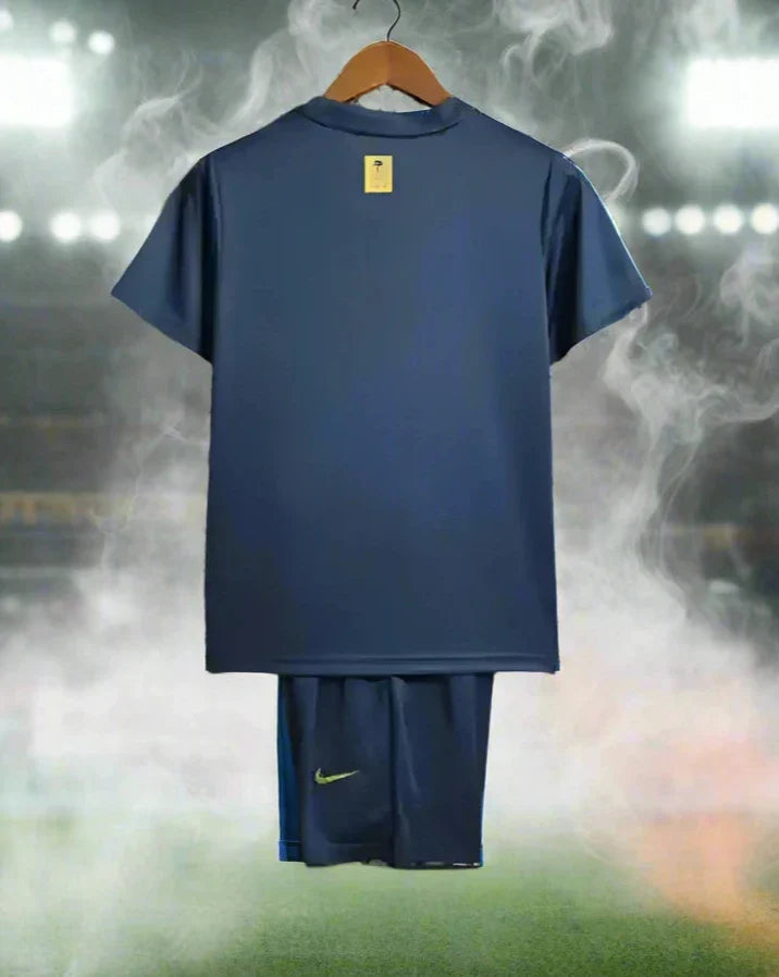 Al-Nassr FC Kids 23-24 Away Kit rear