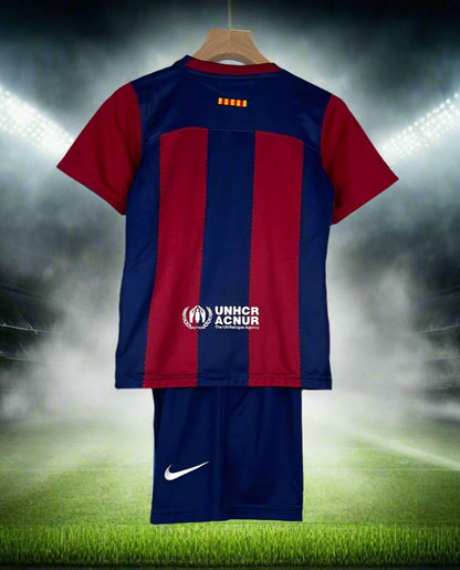 Barcelona Kids 23-24 Home Kit rear