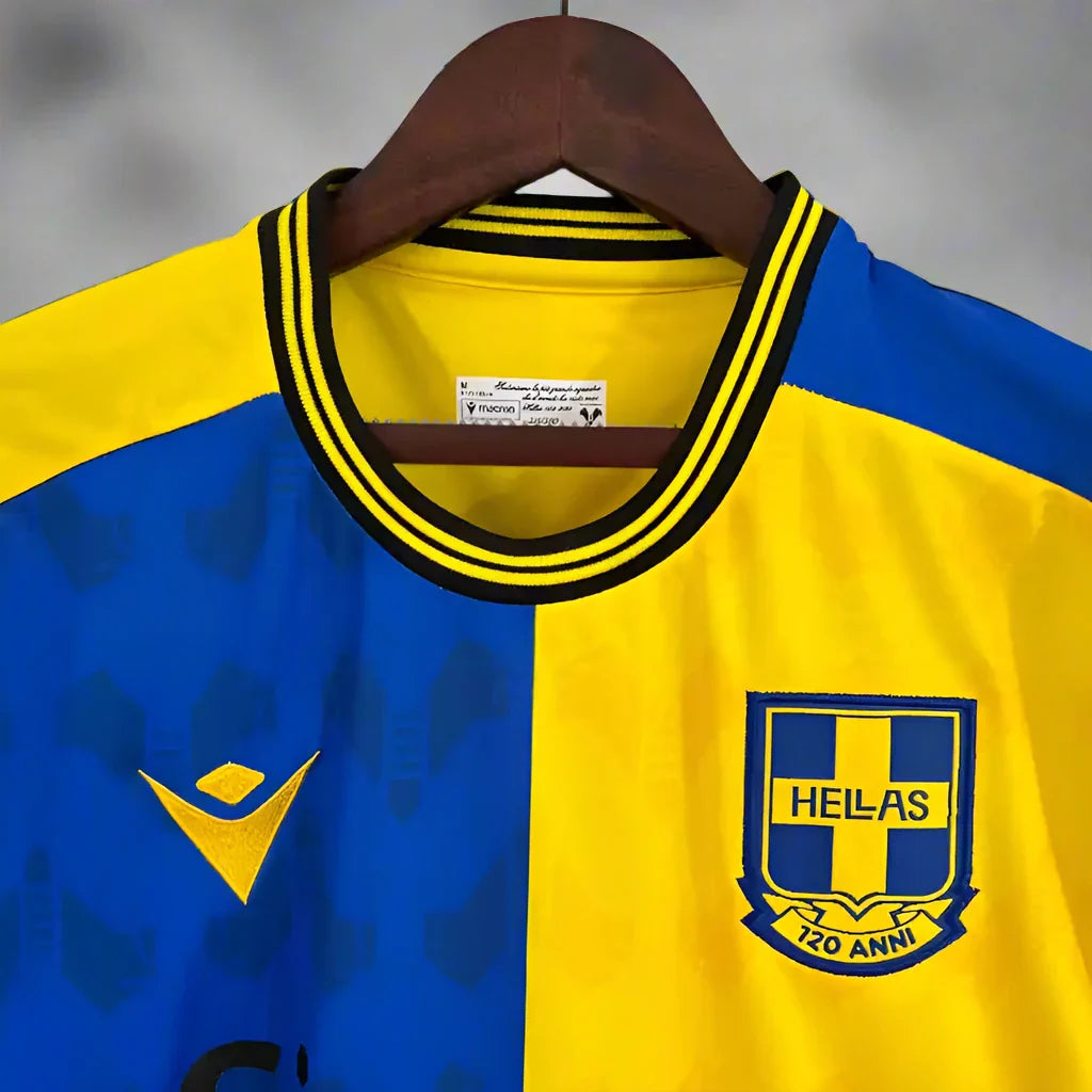 Hellas Verona 22-23 Commemorative Shirt collar