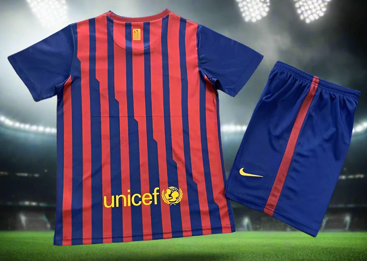 Barcelona Kids 11-12 Home Retro Kit rear