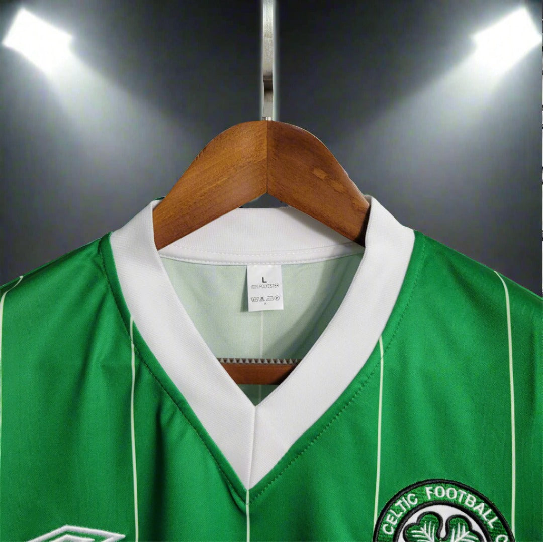 Celtic 82-83 3rd Away Retro Shirt collar