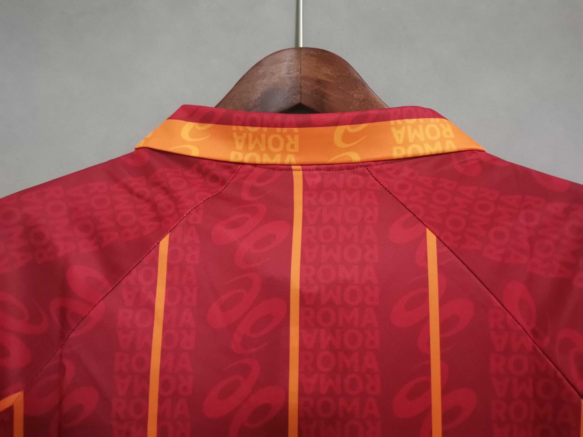 Roma 96-97 Home Retro Shirt collar