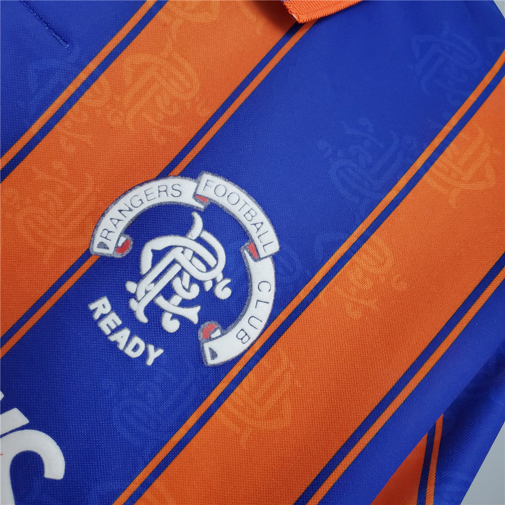 Rangers  93-94 Away Retro Shirt crest