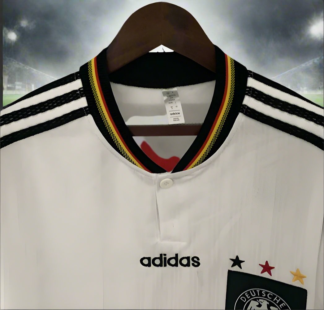 Germany 96-98 Home Retro Shirt collar