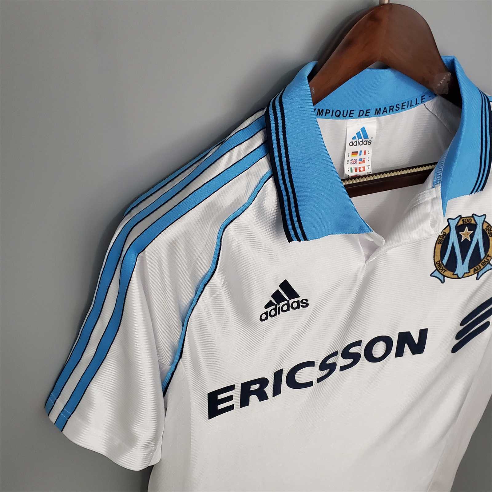 Olympique Marseille 98-99 Home Retro Shirt side