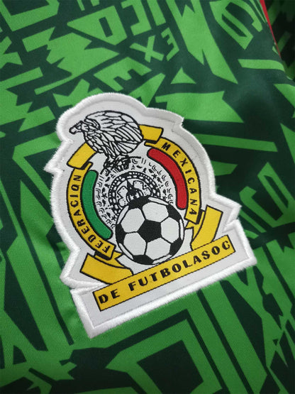 Mexico 94-95 Home Retro Shirt crest