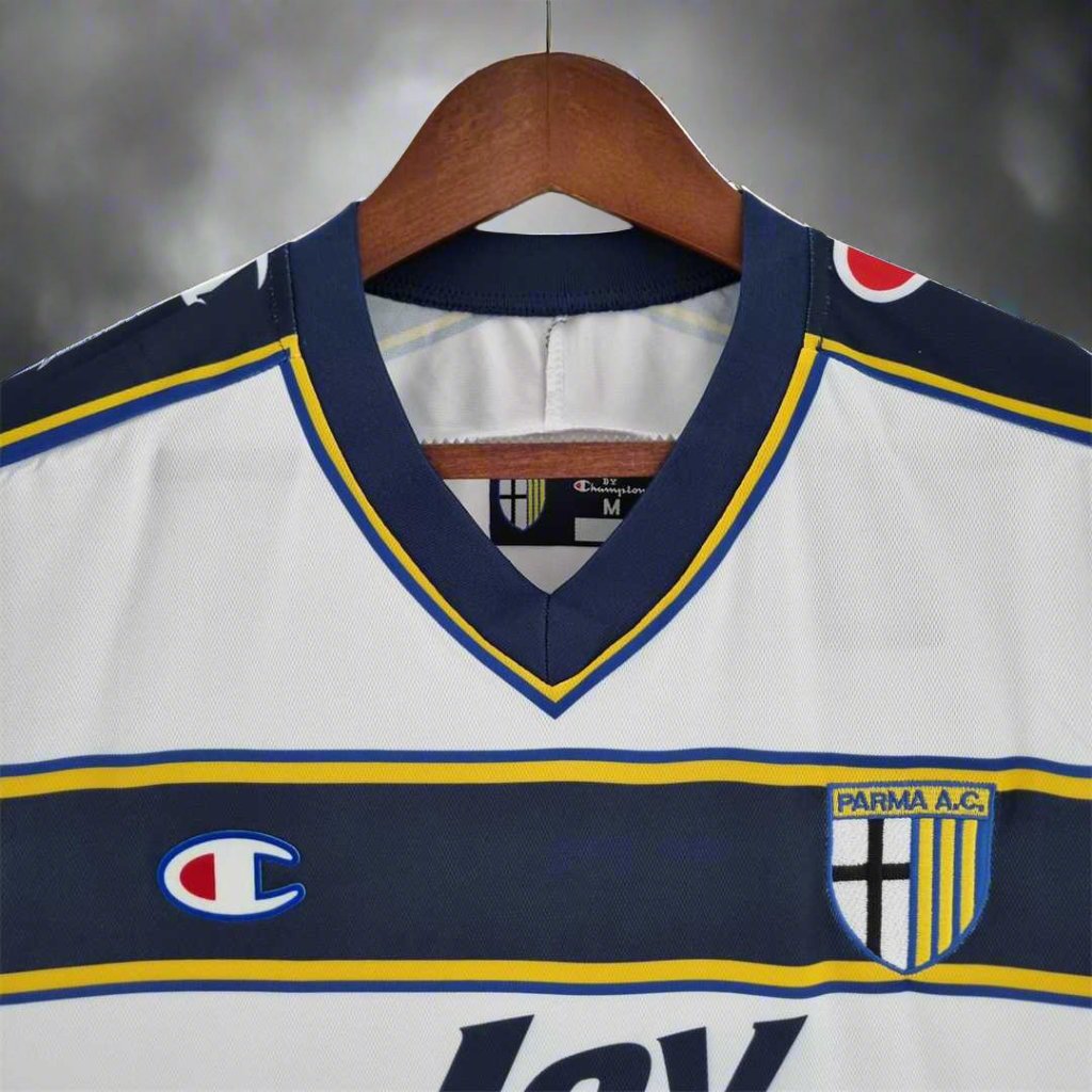 Parma 01-02 Away Retro Shirt neck