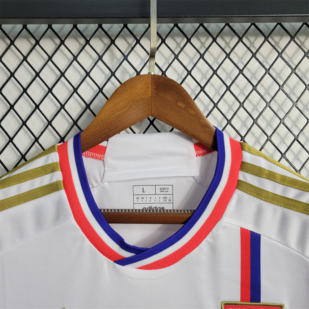 Olympique Lyonnais 23-24 Home Shirt neck