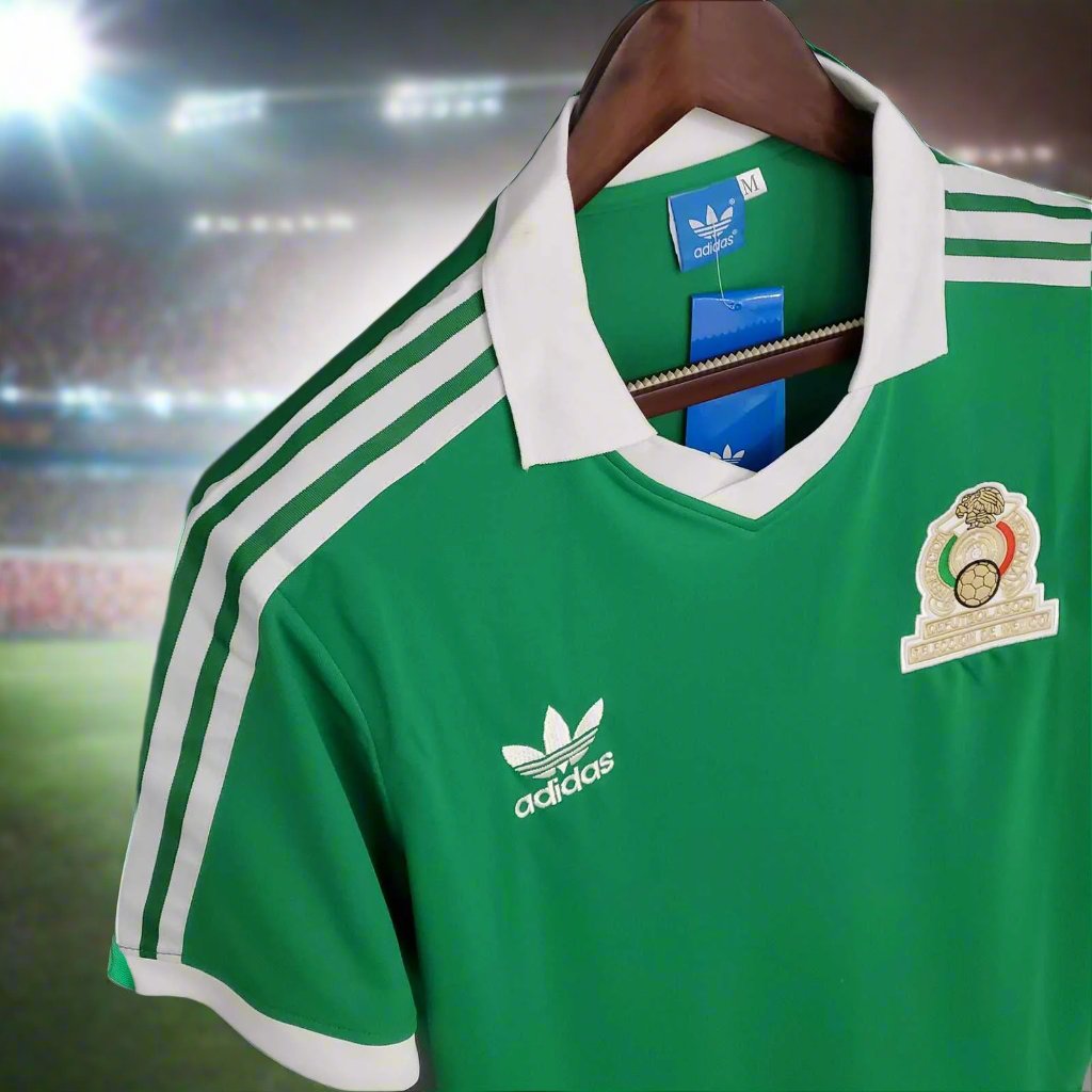 Mexico 86-87 Home Retro Shirt side