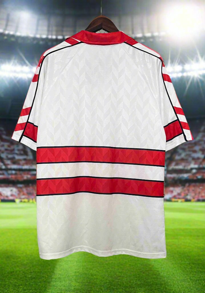 Denmark 88-90 Away Retro Shirt rear