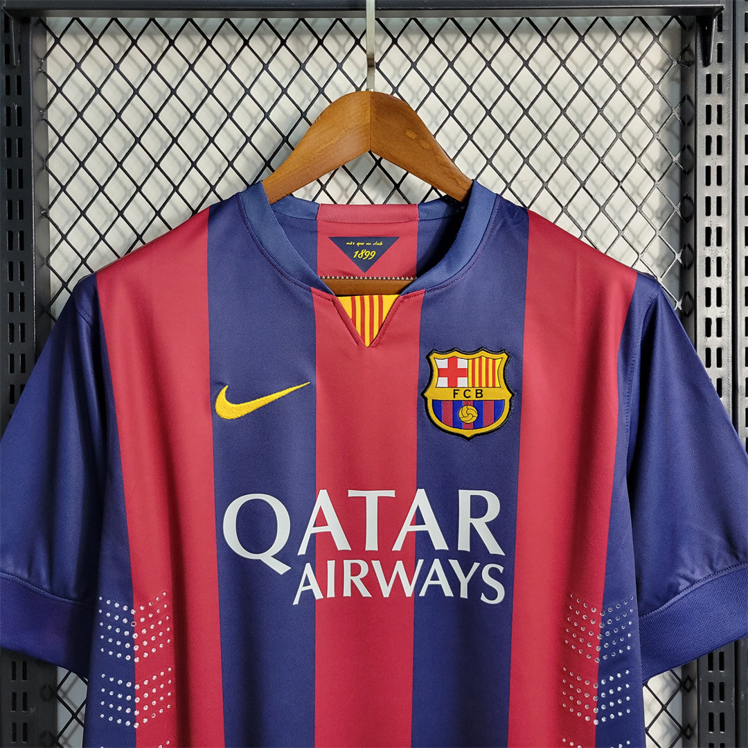 Barcelona 14-15 Home Retro Shirt front