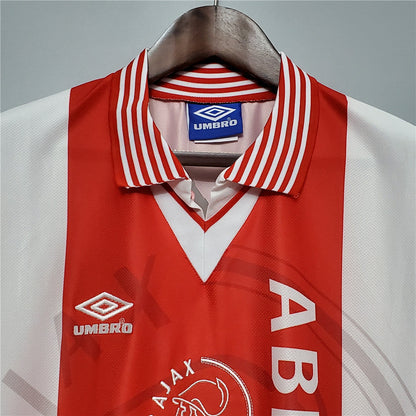 Ajax 95-96 Home Retro Shirt neck