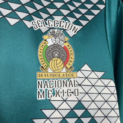 Mexico 90-91 Home Retro Shirt crest