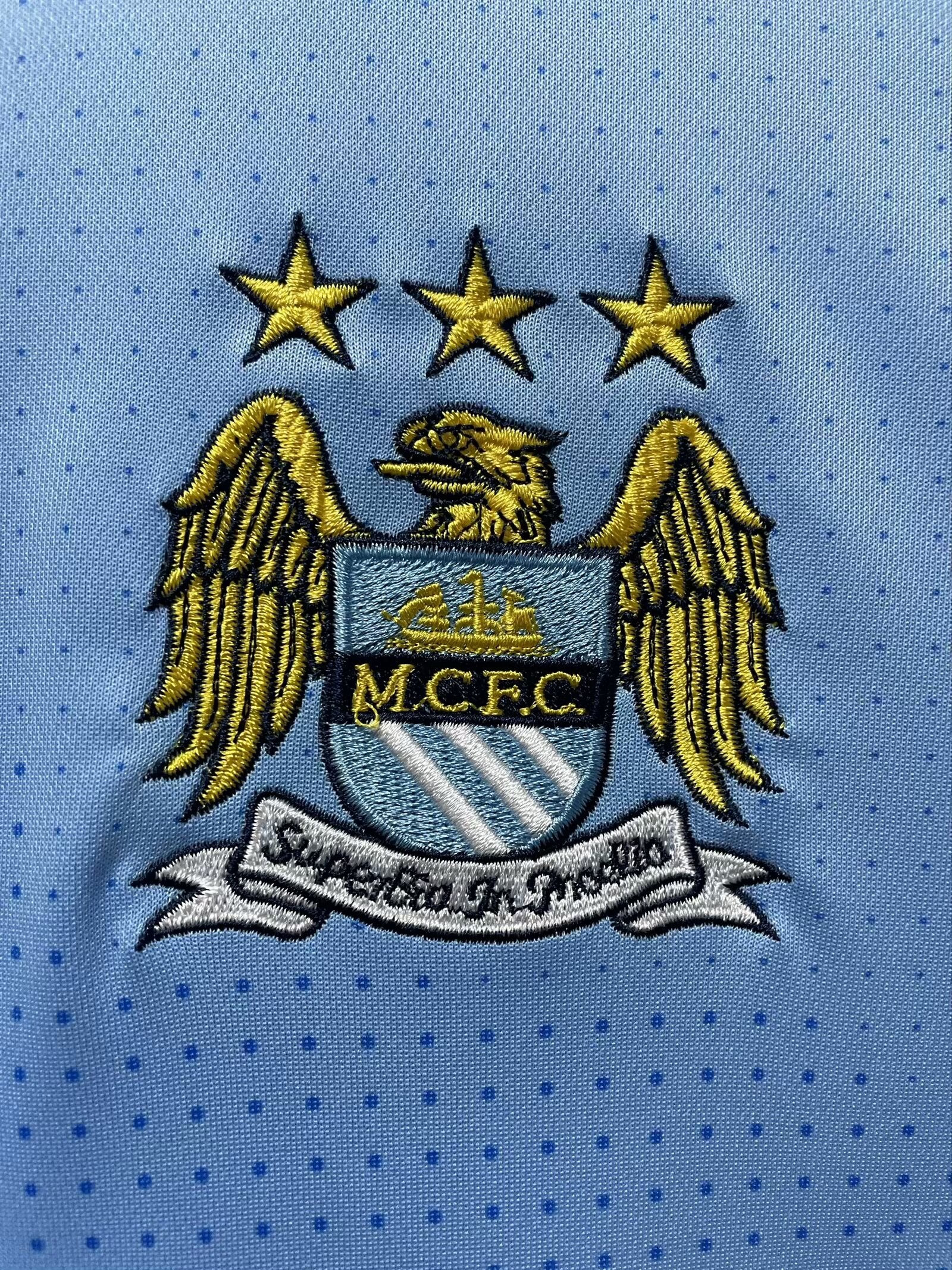 Manchester City 11-12 Home Shirt badge