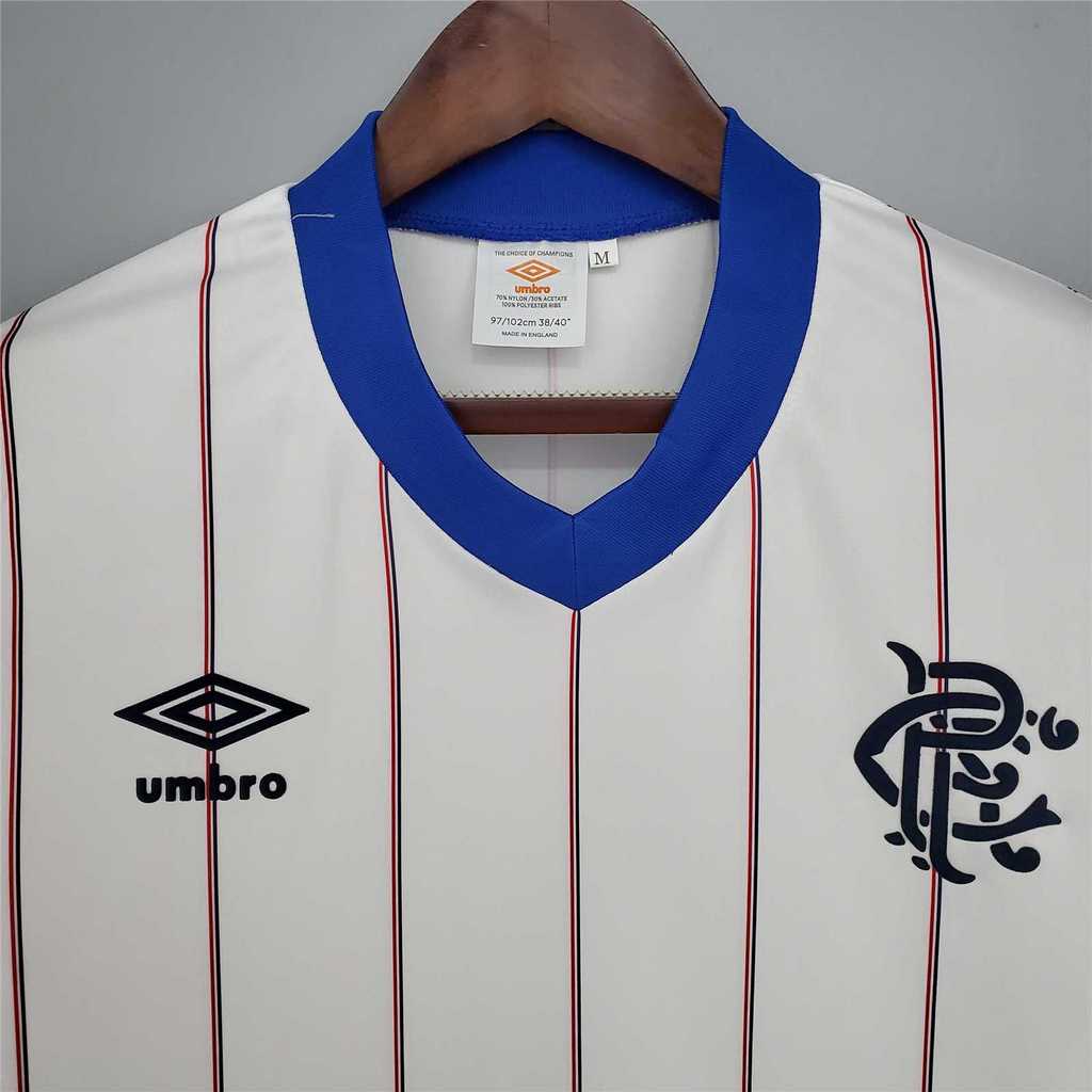 Rangers 82-84 Away Retro Shirt collar