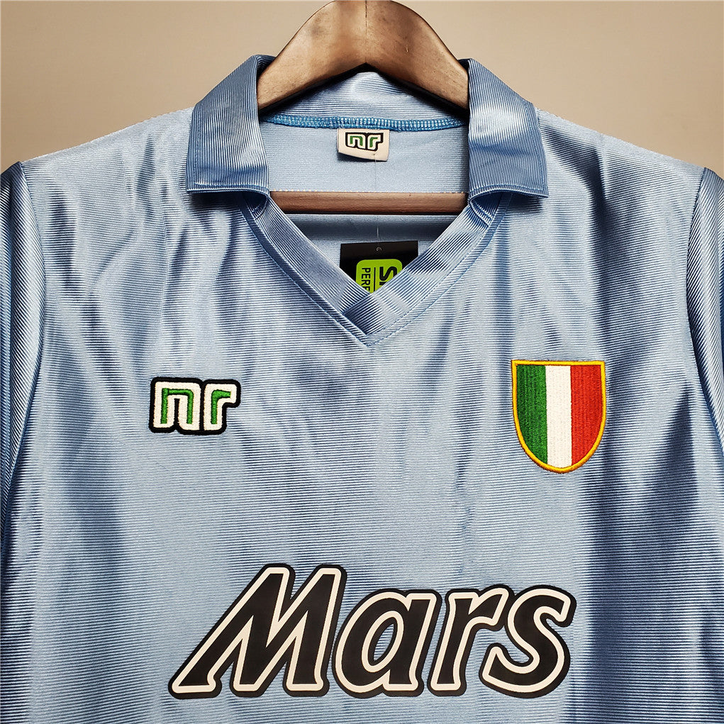 SSC Napoli 90-91 Retro Home Shirt sponsor