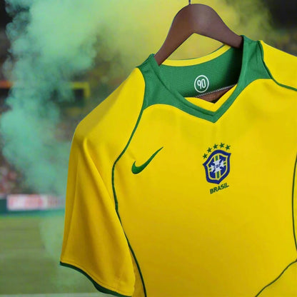 Brazil 04-06 Home Retro Shirt side